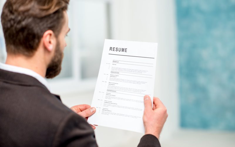 elegant-recruiter-reading-resume-job